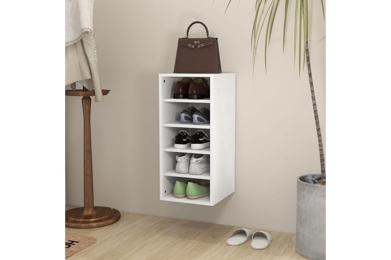 Skoskåp vit 31,5x35x70 cm spånskiva - Vit - Förvaring - Skoförvaring - Skoskåp