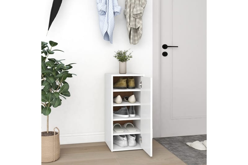 Skoskåp vit 32x35x70 cm spånskiva - Vit - Förvaring - Skoförvaring - Skoskåp