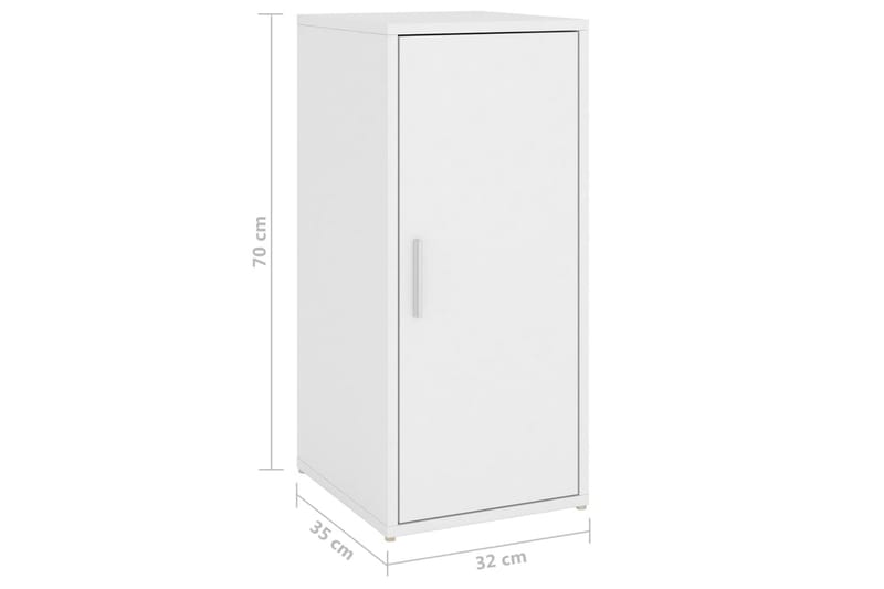 Skoskåp vit 32x35x70 cm spånskiva - Vit - Förvaring - Skoförvaring - Skoskåp