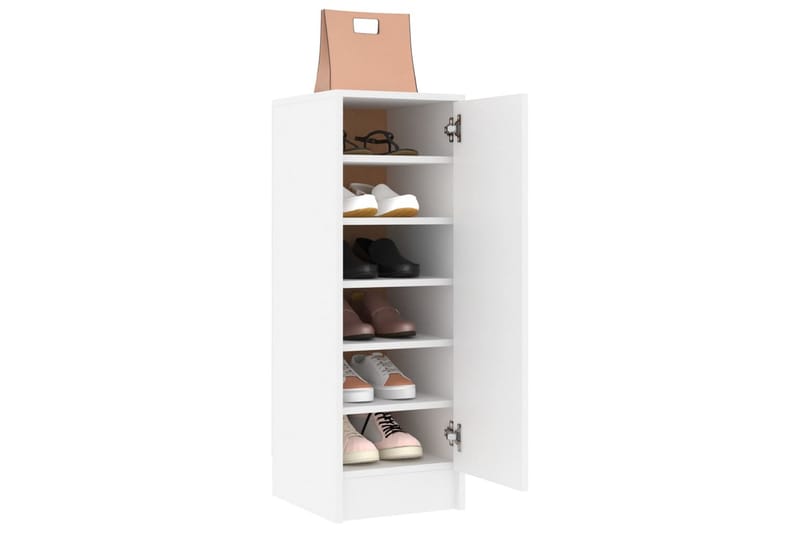 Skoskåp vit 32x35x92 cm spånskiva - Vit - Förvaring - Skoförvaring - Skoskåp