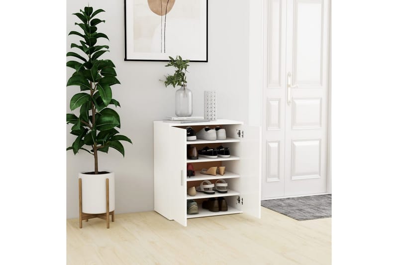 Skoskåp vit 60x35x70 cm spånskiva - Vit - Förvaring - Skoförvaring - Skoskåp