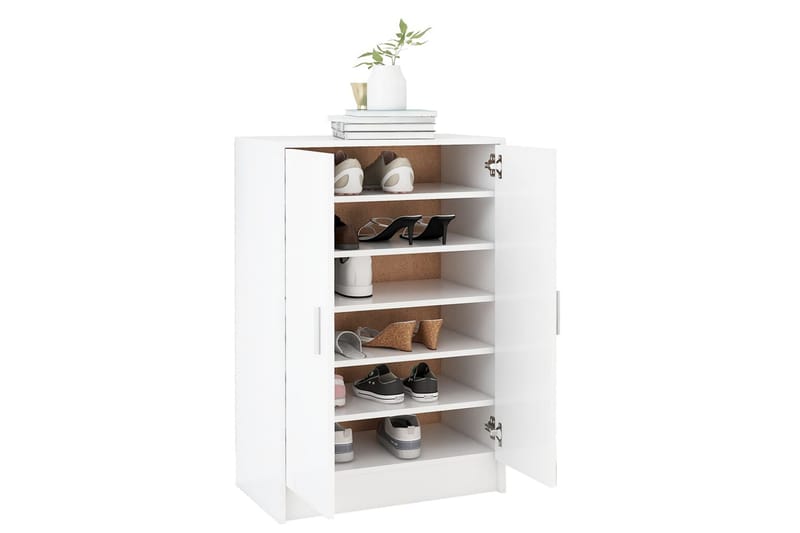 Skoskåp vit 60x35x92 cm spånskiva - Vit - Förvaring - Skoförvaring - Skoskåp