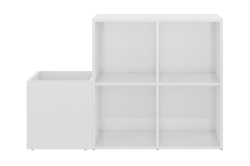 Skoskåp vit högglans 105x35,5x70 cm spånskiva - Vit högglans - Förvaring - Skoförvaring