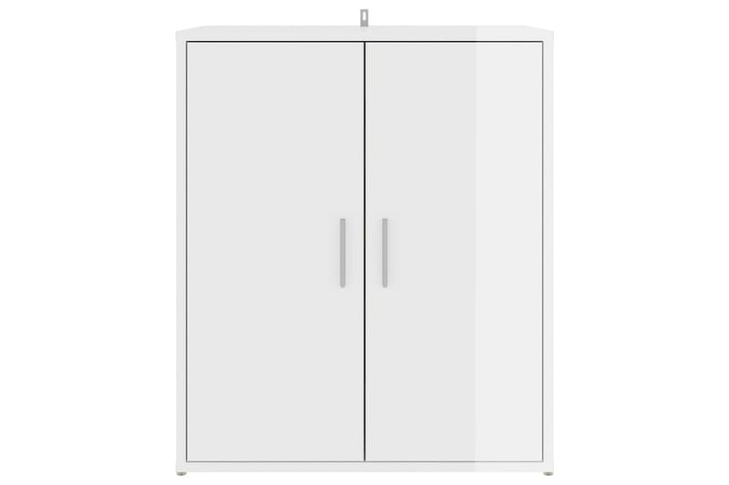 Skoskåp vit högglans 60x35x70 cm spånskiva - Vit högglans - Förvaring - Skoförvaring - Skoskåp
