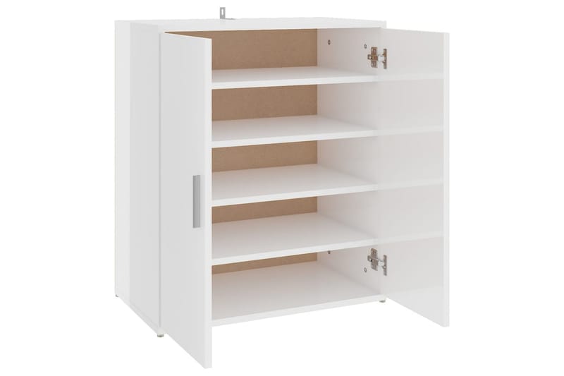 Skoskåp vit högglans 60x35x70 cm spånskiva - Vit högglans - Förvaring - Skoförvaring - Skoskåp