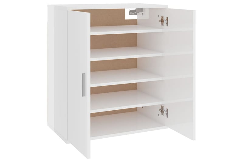 Skoskåp vit högglans 60x35x70 cm spånskiva - Vit högglans - Förvaring - Skoförvaring - Skoskåp