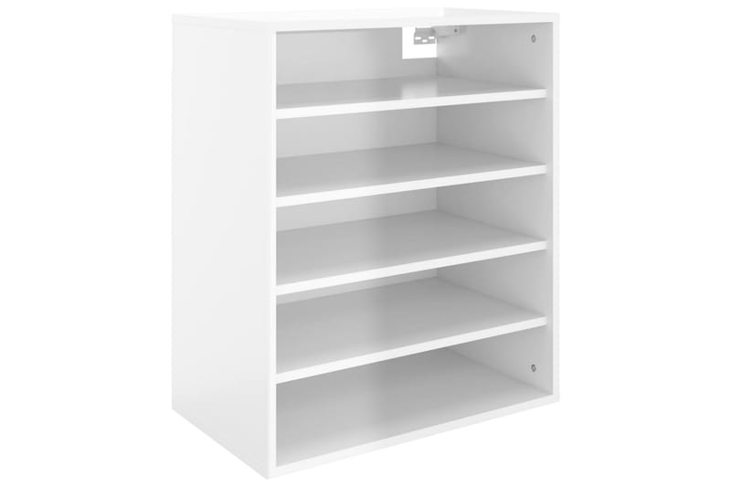 Skoskåp vit högglans 60x35x70 cm spånskiva - Vit högglans - Förvaring - Skoförvaring - Skoskåp