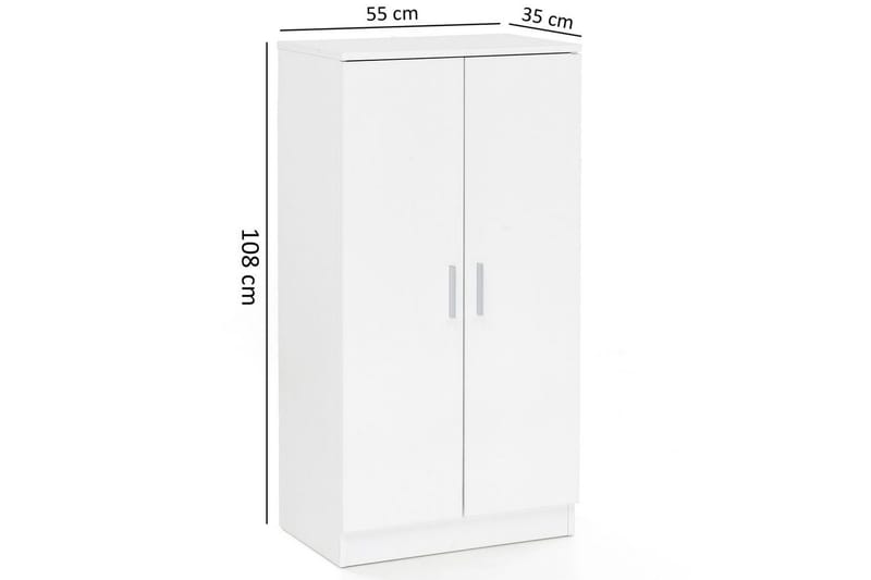 Skoskåp Wohnling Folierad spånskiva 7 fack hallmöbler - Förvaring - Skoförvaring - Skoskåp