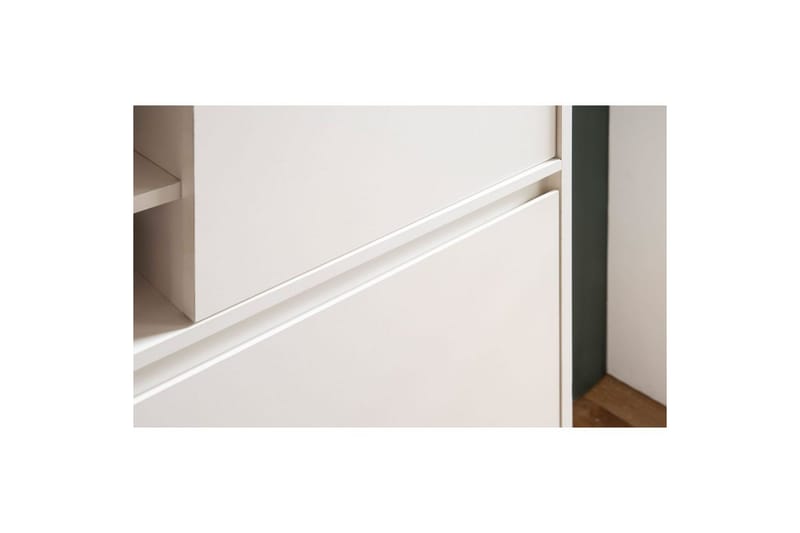 Skoskåp Wohnling med 2 utfällbara fack 1 dörr melaminbelagd mdf modern - Förvaring - Skoförvaring - Skoskåp