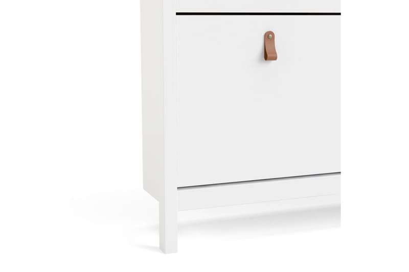 Vallvidera Skoskåp 25x102 cm - Vit/Natur - Förvaring - Skoförvaring - Skoskåp