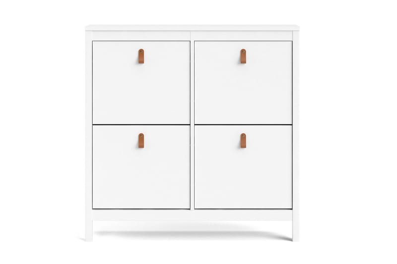 Vallvidera Skoskåp 25x102 cm - Vit/Natur - Förvaring - Skoförvaring - Skoskåp