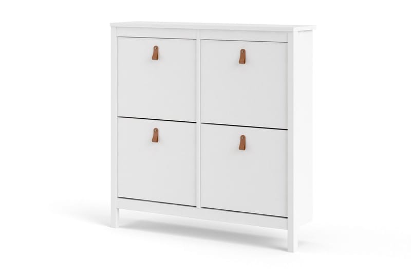 Vallvidera Skoskåp 25x102 cm - Vit/Natur - Förvaring - Skoförvaring - Skoskåp