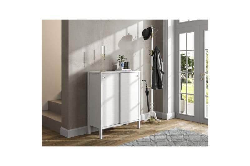 Sovran Skoskåp 92 cm - Natur/Vit - Förvaring - Skoförvaring - Skoskåp