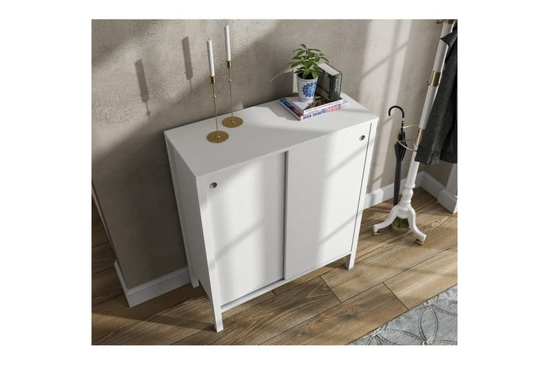 Sovran Skoskåp 92 cm - Natur/Vit - Förvaring - Skoförvaring - Skoskåp