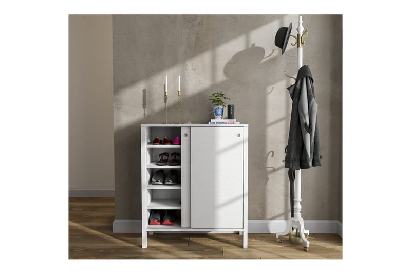 Sovran Skoskåp 92 cm - Natur/Vit - Förvaring - Skoförvaring - Skoskåp