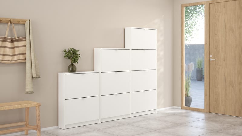 Tenor Skoskåp med 2 fack 70x16x85 cm - Förvaring - Skoförvaring