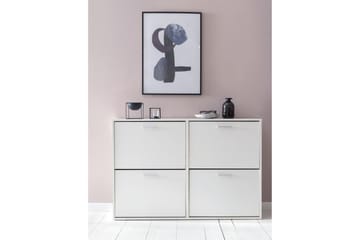 Terreri Skoskåp 120x24 cm - Vit - Förvaring - Skoförvaring