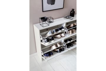 Terreri Skoskåp 120x24 cm - Vit - Förvaring - Skoförvaring