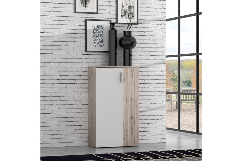 Ticketwood Skoskåp 69 cm - Brun/Vit - Förvaring - Skoförvaring - Skoskåp