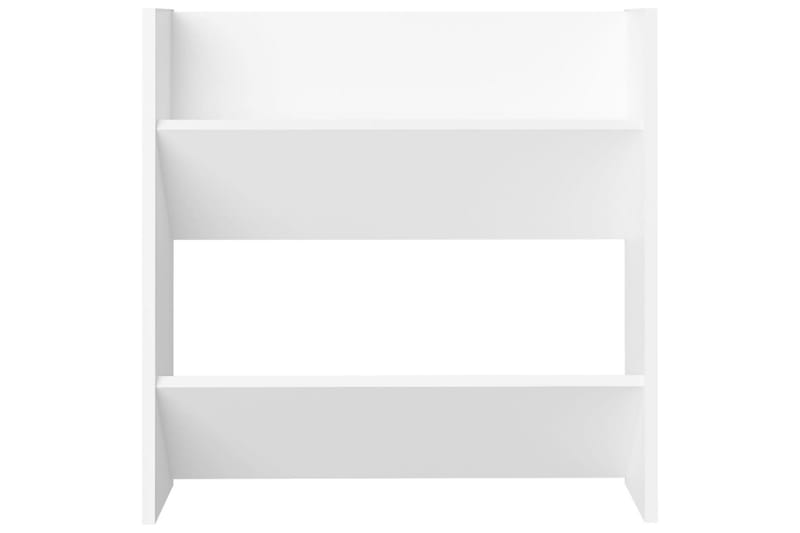 Väggmonterat skoställ 2 st vit 60x18x60 cm spånskiva - Vit - Förvaring - Skoförvaring
