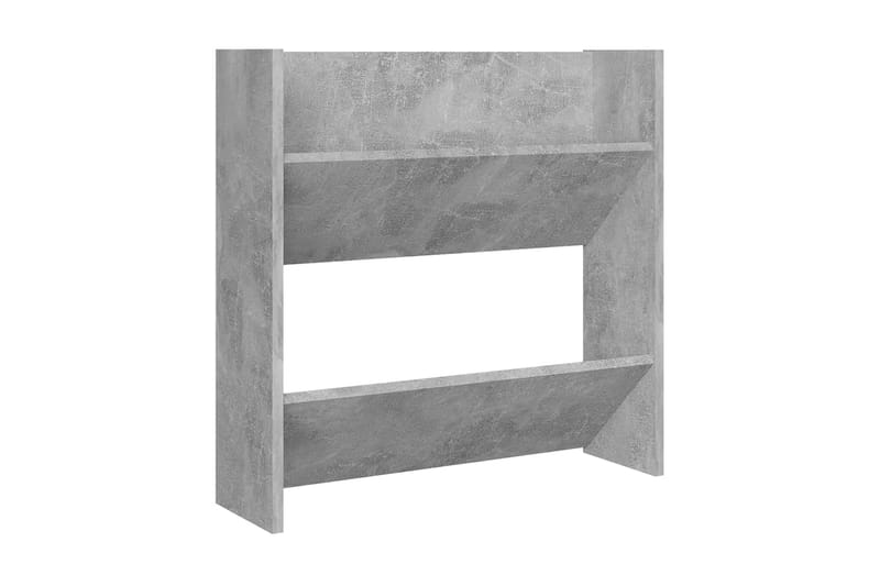 Väggmonterat skoställ betonggrå 60x18x60 cm spånskiva - Betonggrå - Förvaring - Skoförvaring