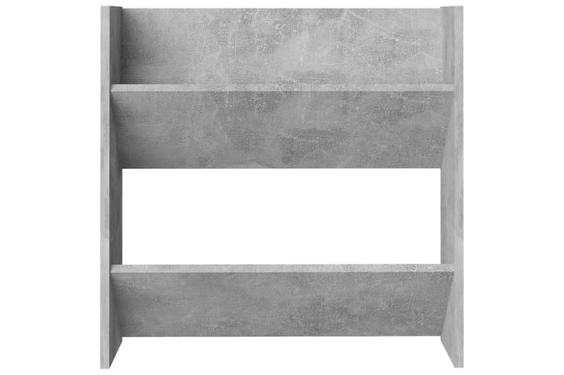 Väggmonterat skoställ betonggrå 60x18x60 cm spånskiva - Betonggrå - Förvaring - Skoförvaring