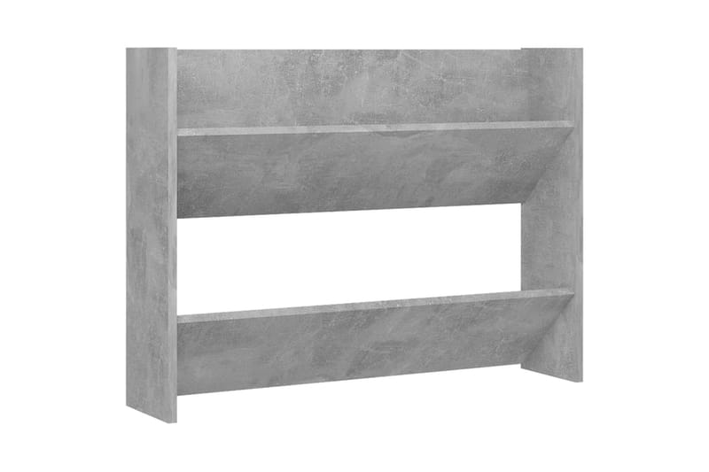 Väggmonterat skoställ betonggrå 80x18x60 cm spånskiva - Betonggrå - Förvaring - Skoförvaring