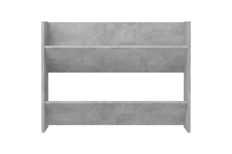 Väggmonterat skoställ betonggrå 80x18x60 cm spånskiva - Betonggrå - Förvaring - Skoförvaring