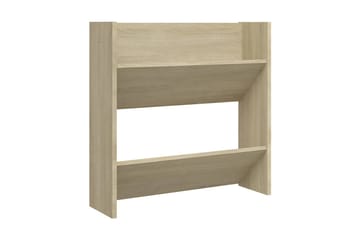 Väggmonterat skoställ sonoma-ek 60x18x60 cm spånskiva