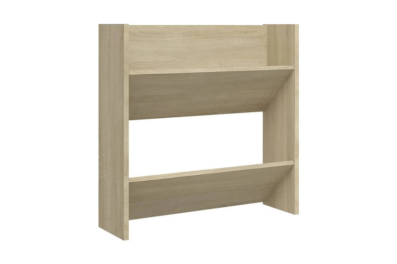 Väggmonterat skoställ sonoma-ek 60x18x60 cm spånskiva - Ek - Förvaring - Skoförvaring