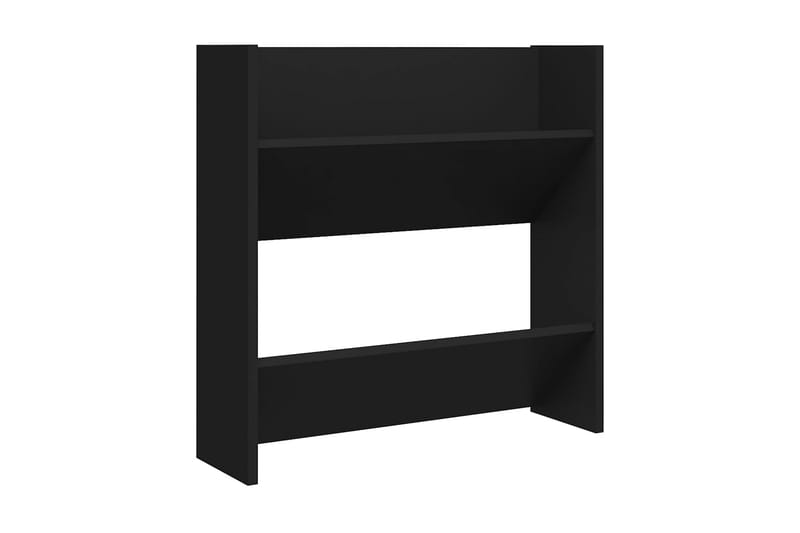 Väggmonterat skoställ svart 60x18x60 cm spånskiva - Svart - Förvaring - Skoförvaring