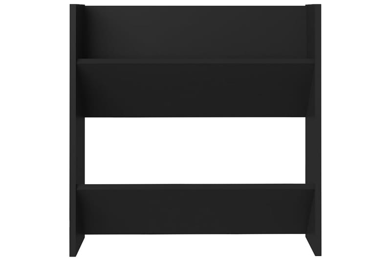 Väggmonterat skoställ svart 60x18x60 cm spånskiva - Svart - Förvaring - Skoförvaring