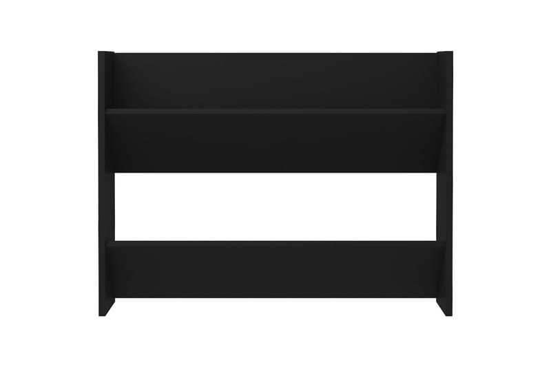 Väggmonterat skoställ svart 80x18x60 cm spånskiva - Svart - Förvaring - Skoförvaring