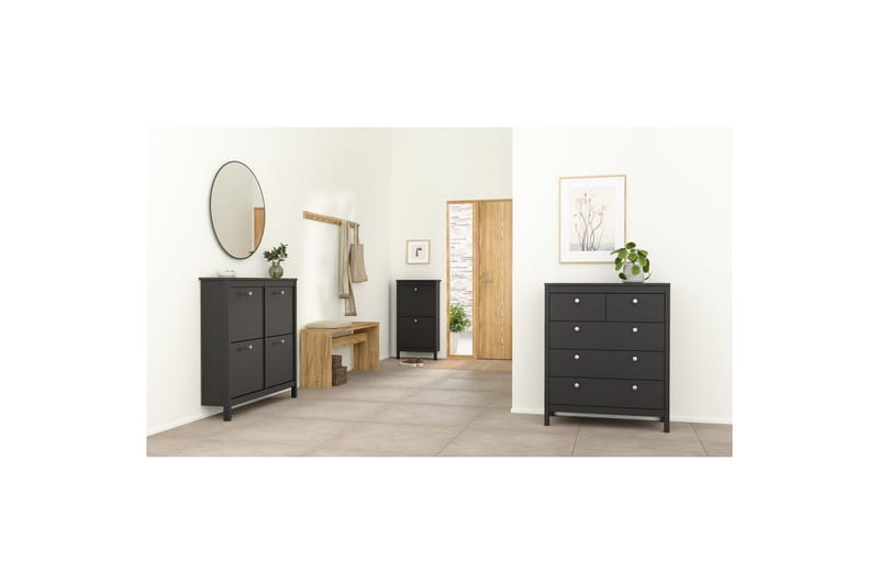 Vallvidera Skoskåp 102,6 cm - Svart - Förvaring - Skoförvaring - Skoskåp