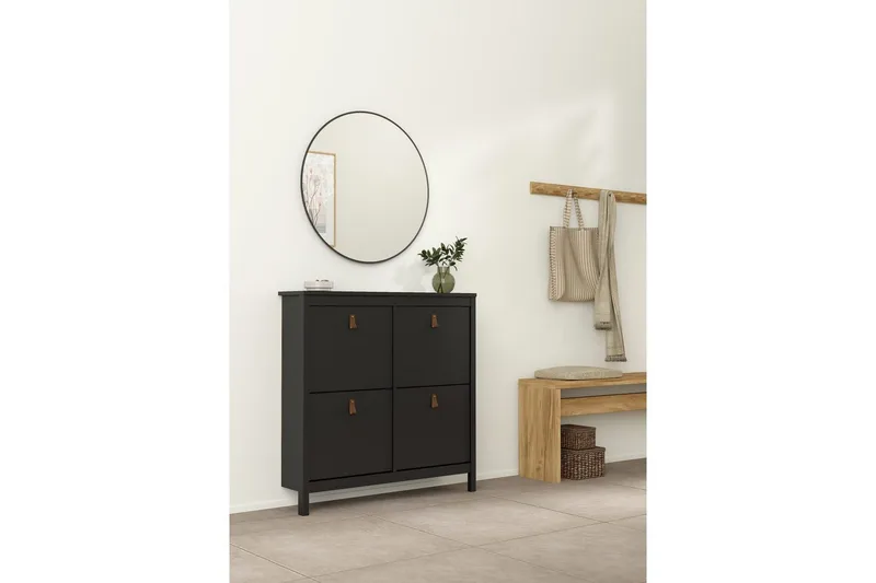 Vallvidera Skoskåp 102,6 cm - Svart - Förvaring - Skoförvaring - Skoskåp