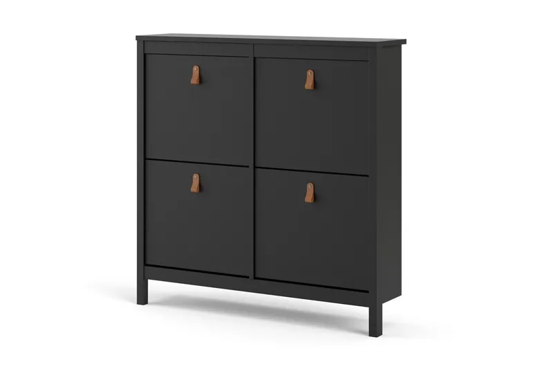 Vallvidera Skoskåp 25x102 cm - Svart/Natur - Förvaring - Skoförvaring - Skoskåp