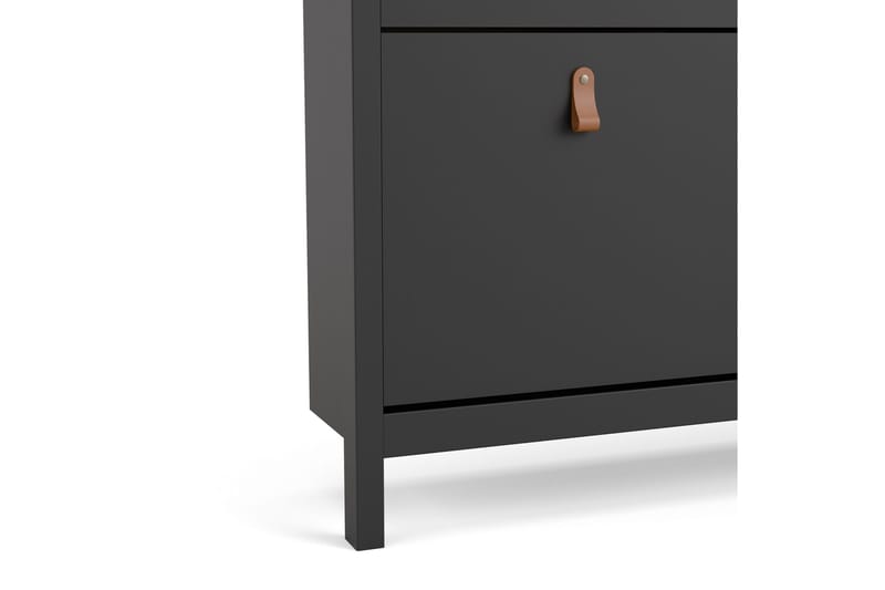 Vallvidera Skoskåp 25x102 cm - Svart/Natur - Förvaring - Skoförvaring - Skoskåp