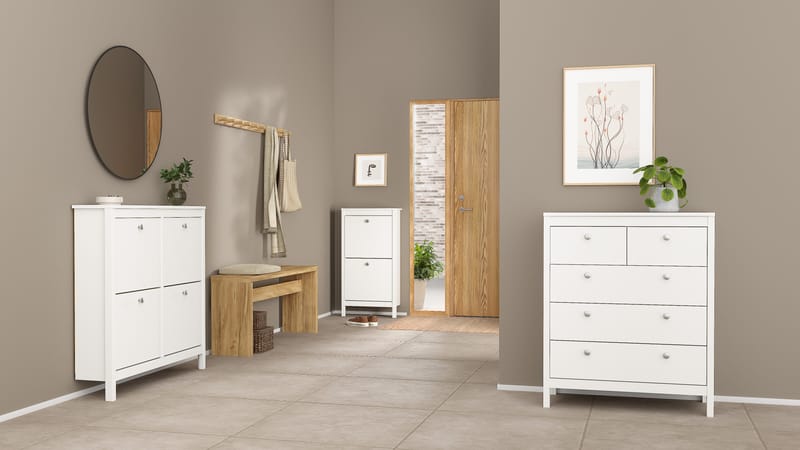 Vallvidera Skoskåp med 4 fack 103x25x103 cm - Förvaring - Skoförvaring - Skoskåp