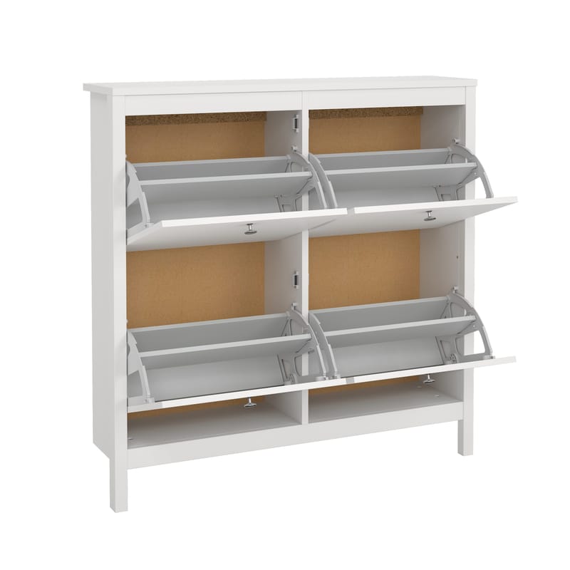 Vallvidera Skoskåp med 4 fack 103x25x103 cm - Förvaring - Skoförvaring - Skoskåp