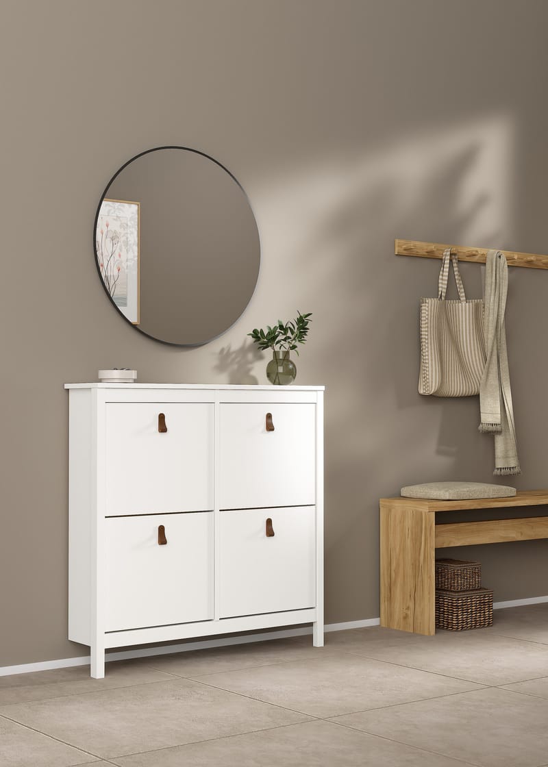 Vallvidera Skoskåp med 4 fack 103x25x103 cm - Förvaring - Skoförvaring - Skoskåp