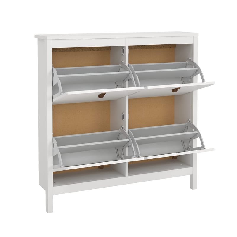 Vallvidera Skoskåp med 4 fack 103x25x103 cm - Förvaring - Skoförvaring - Skoskåp