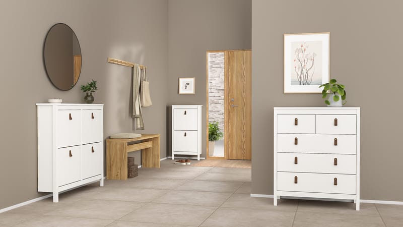 Vallvidera Skoskåp med 4 fack 103x25x103 cm - Förvaring - Skoförvaring - Skoskåp