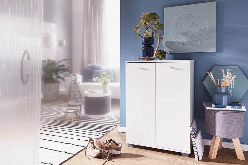 Vassell Skoskåp - Vit - Förvaring - Skoförvaring - Skoskåp