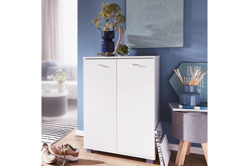 Vassell Skoskåp - Vit - Förvaring - Skoförvaring - Skoskåp