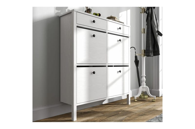 Veylin Skoskåp 101 cm - Natur/Vit - Förvaring - Skoförvaring - Skoskåp