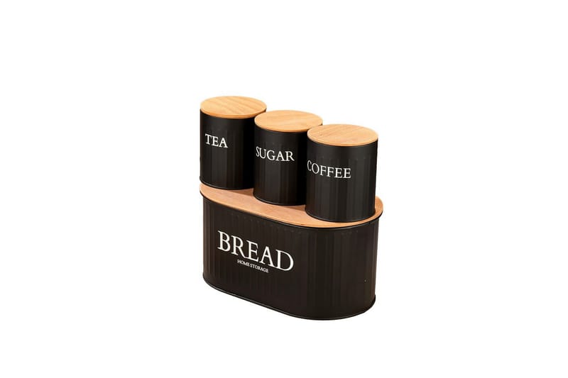 Elven Förvaringsask 15 cm 4-pack - Svart - Förvaring - Småförvaring - Förvaringsburk - Förvaringsask