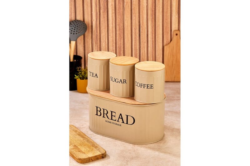 Elven Förvaringsask 4-pack - Brun - Förvaring - Småförvaring - Förvaringsburk - Förvaringsask