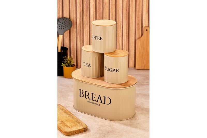 Förvaringslådesats (4 delar) Selinbridge Brun - Brun - Förvaring - Småförvaring - Förvaringsburk - Förvaringsask