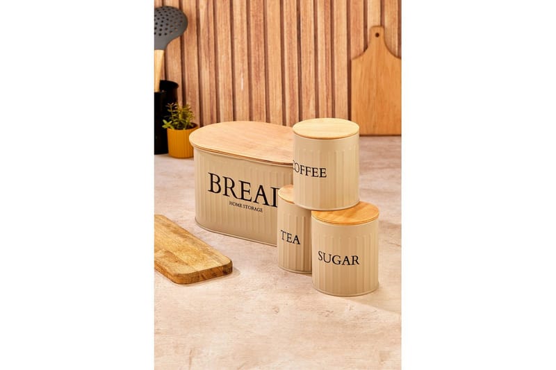 Förvaringslådesats (4 delar) Selinbridge Brun - Brun - Förvaring - Småförvaring - Förvaringsburk - Förvaringsask