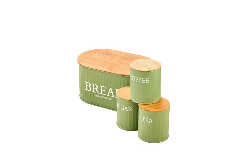 Förvaringslådesats (4 delar) Selinbridge Grön - Grön - Förvaring - Småf örvaring - Förvaringsburk - Förvaringsask